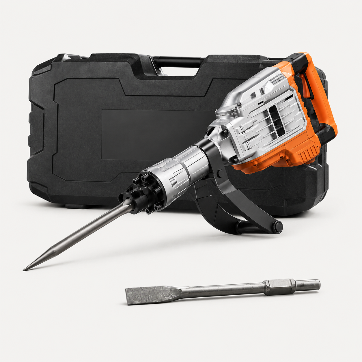 FITO TerraBreaker electric jackhammer with case and chisel bits