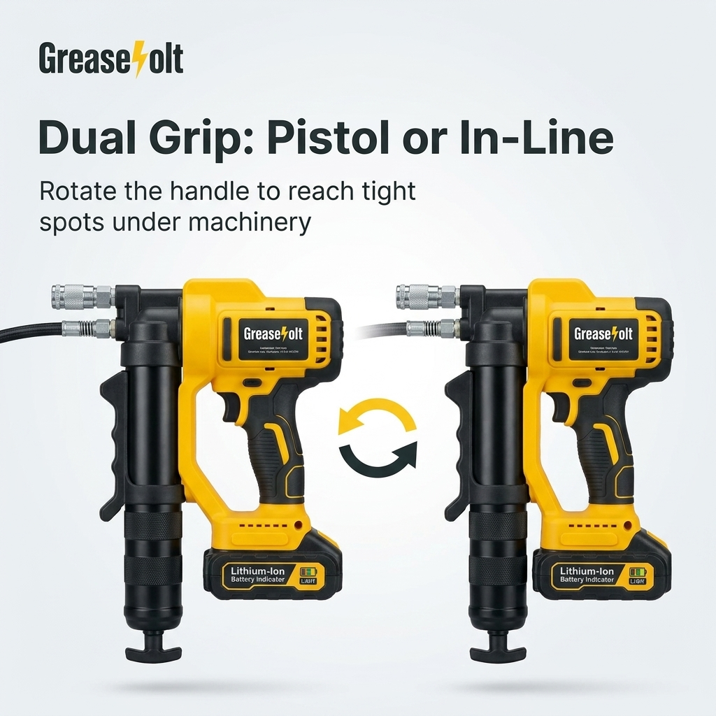 Dual grip: pistol or in-line