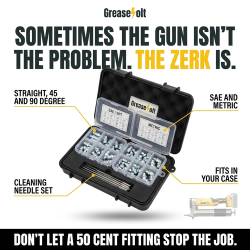 Zerk Rescue Kit – Fix Clogged Fittings